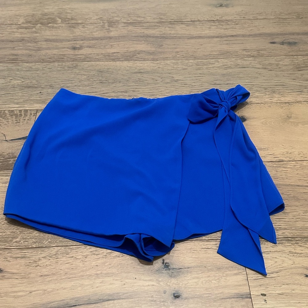 Naked Zebra Royal Blue side Tie Skort